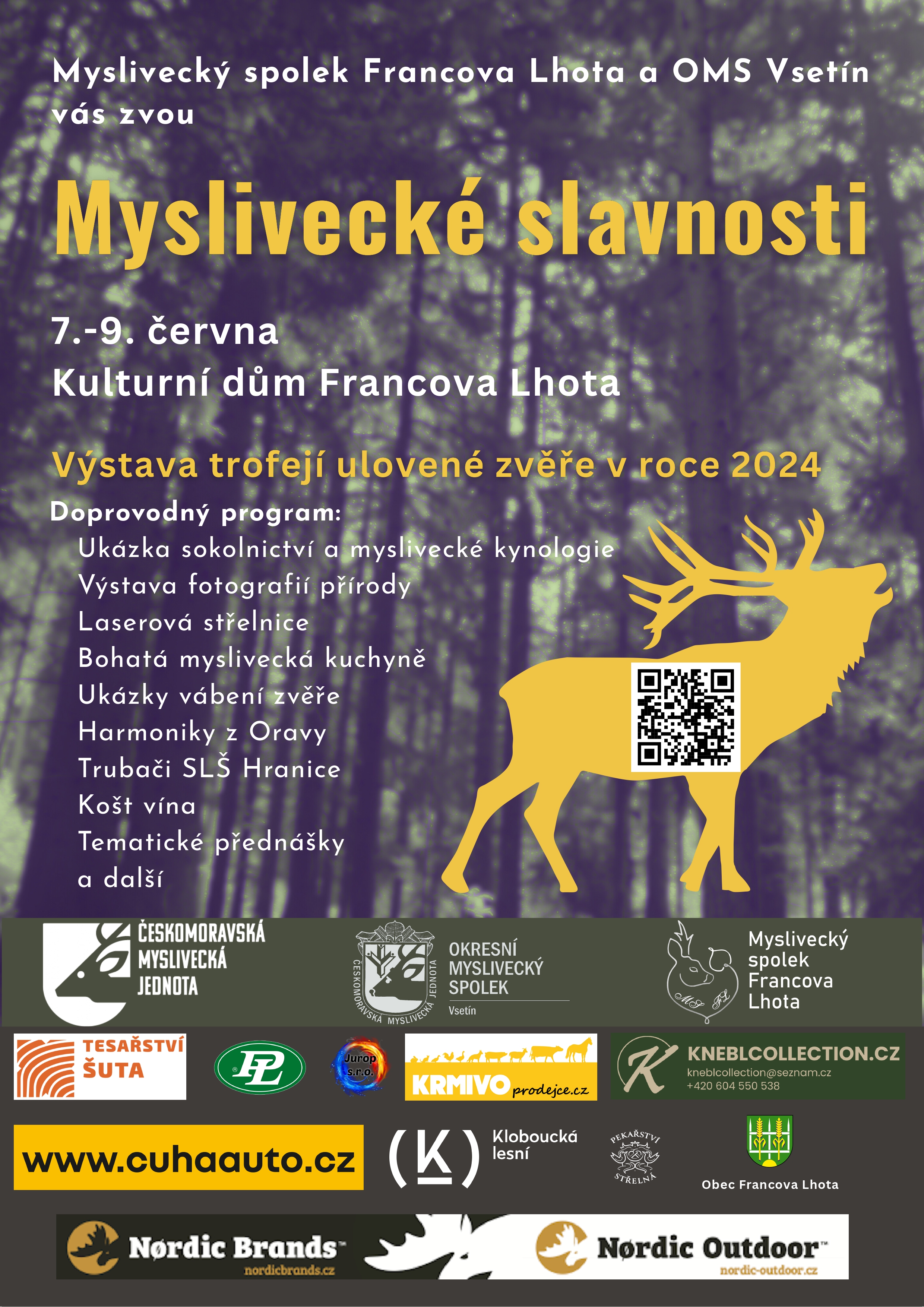 Myslivecké slavnosti 7. - 9.6.2025